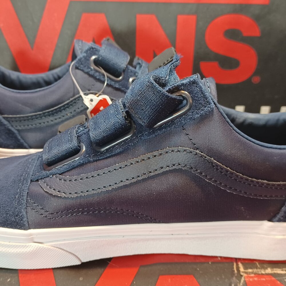 Vans Men's 5.5/Women's 7 Old Skool V Surplus Nylon Dress Blues/White VN0A3D29QE7 - Picture 11 of 12